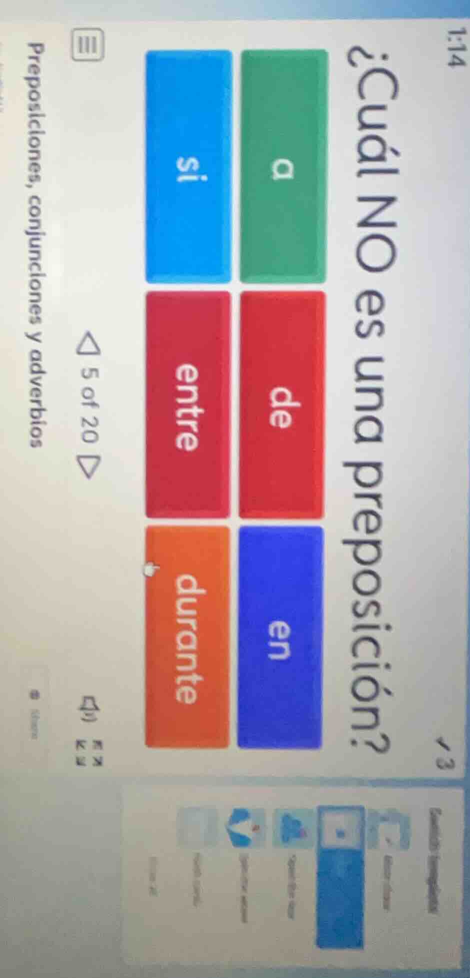 ¿cuál no es una preposición? preposiciones, conjunciones y adverbios 5 …