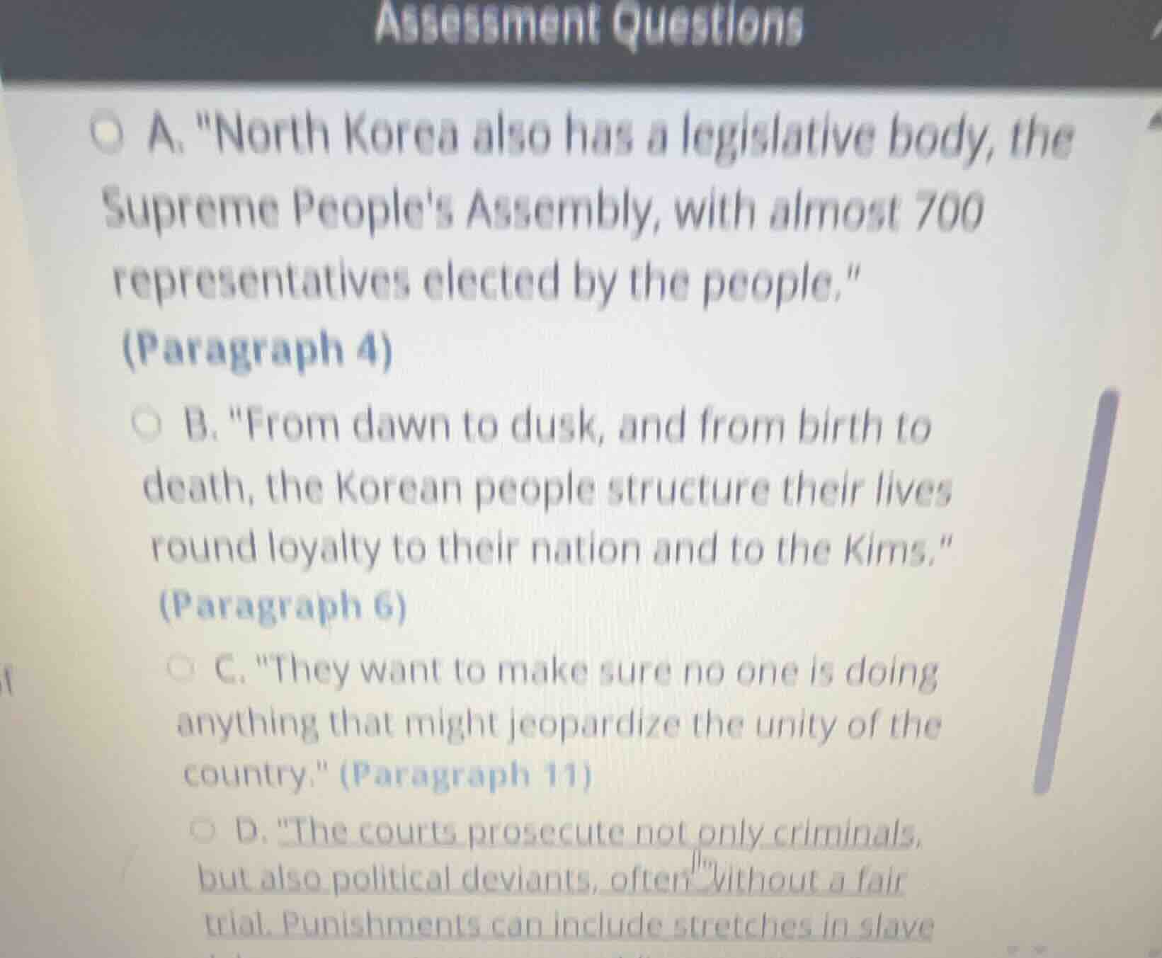 a. orth korea also has a legislative body, the supreme peoples assembly…