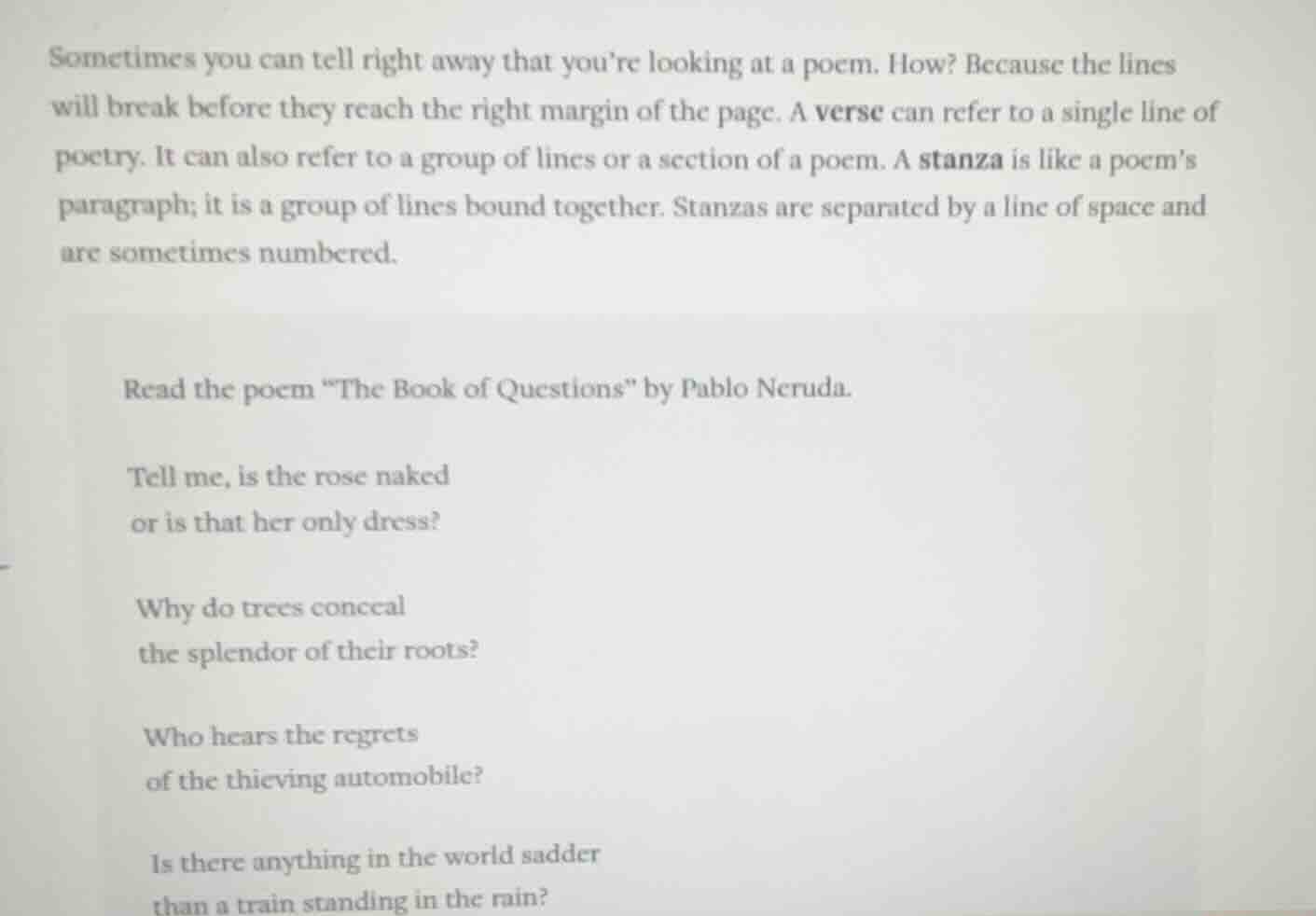 sometimes you can tell right away that you’re looking at a poem. how? b…