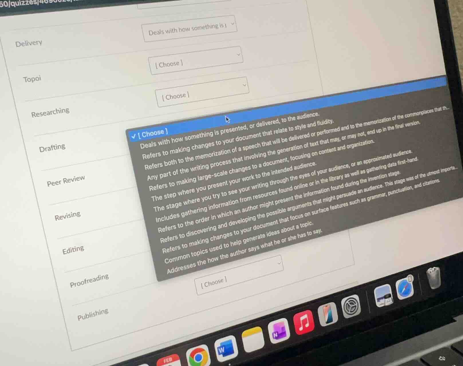delivery choose topoi choose researching drafting peer review revising …
