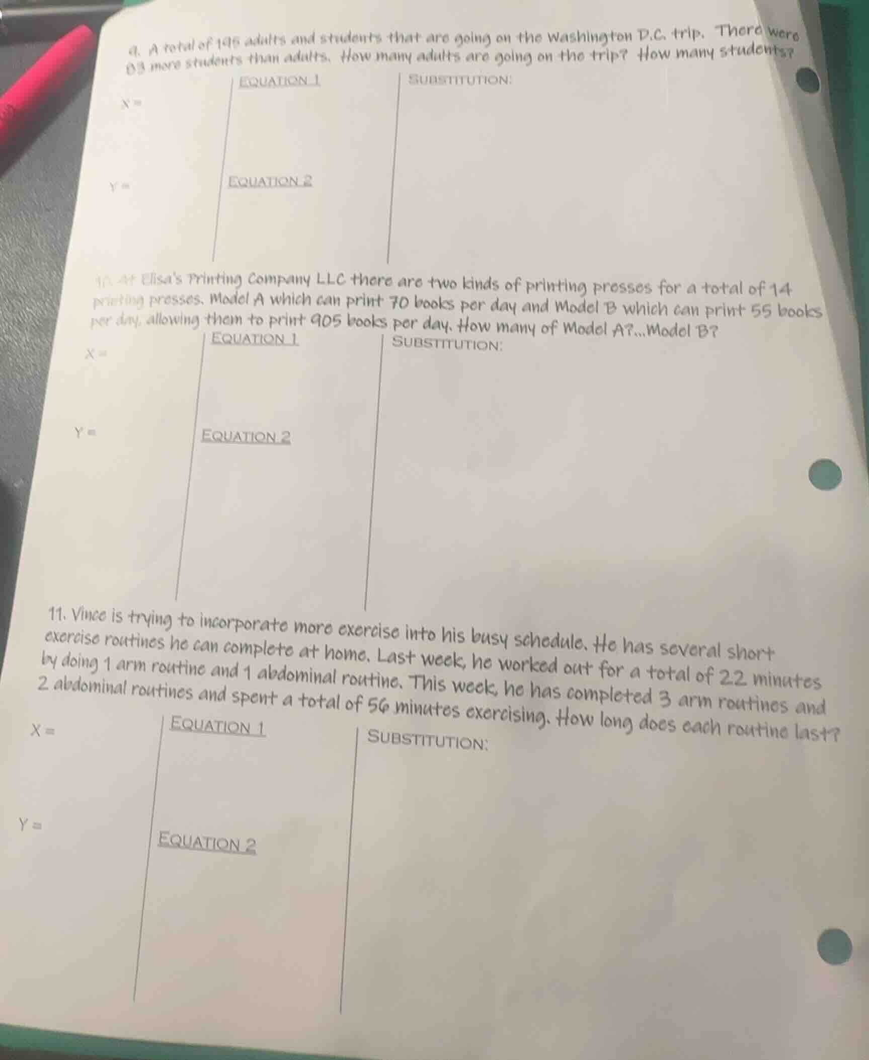 9. a total of 145 adults and students that are going on the washington …