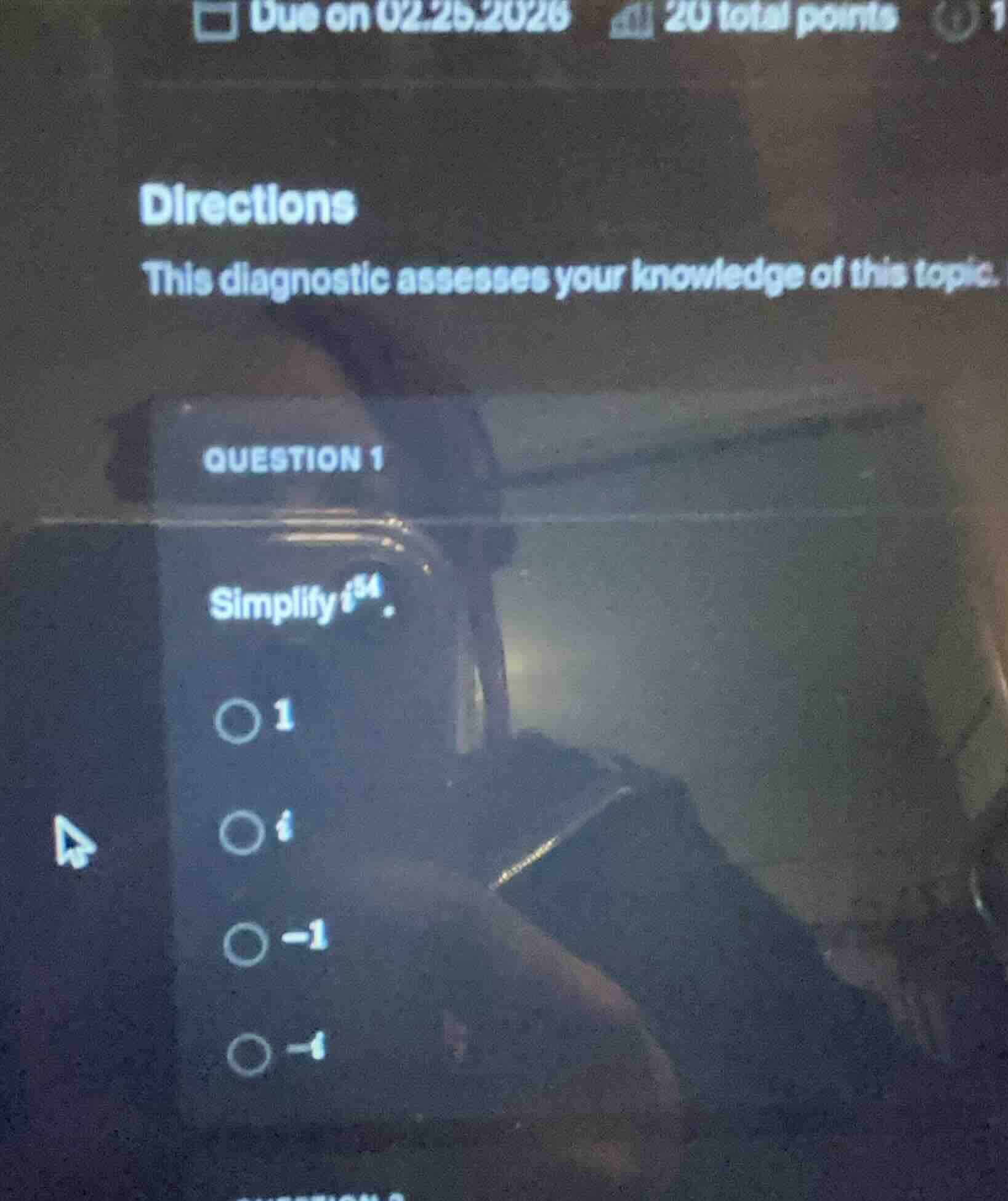 directions this diagnostic assesses your knowledge of this topic. quest…