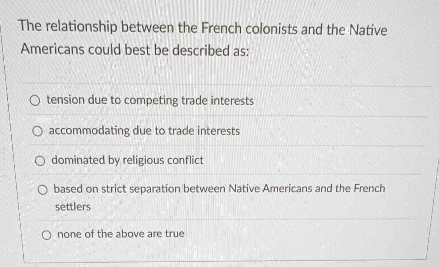 the relationship between the french colonists and the native americans …