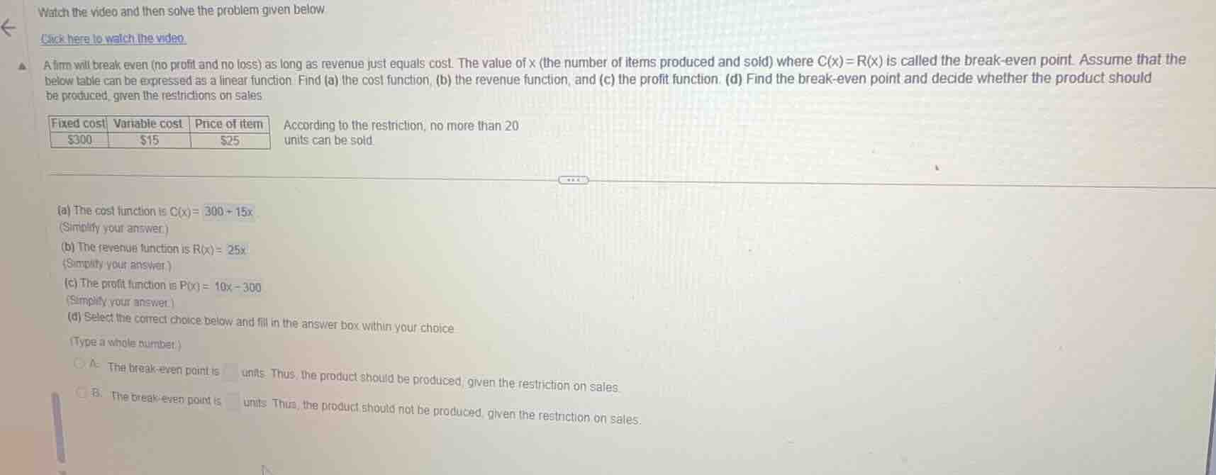 watch the video and then solve the problem given below click here to wa…