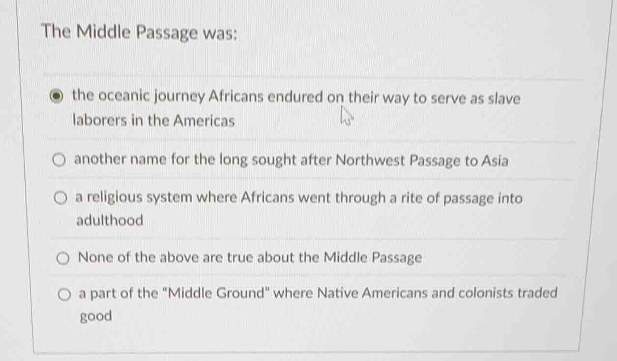 the middle passage was: the oceanic journey africans endured on their w…