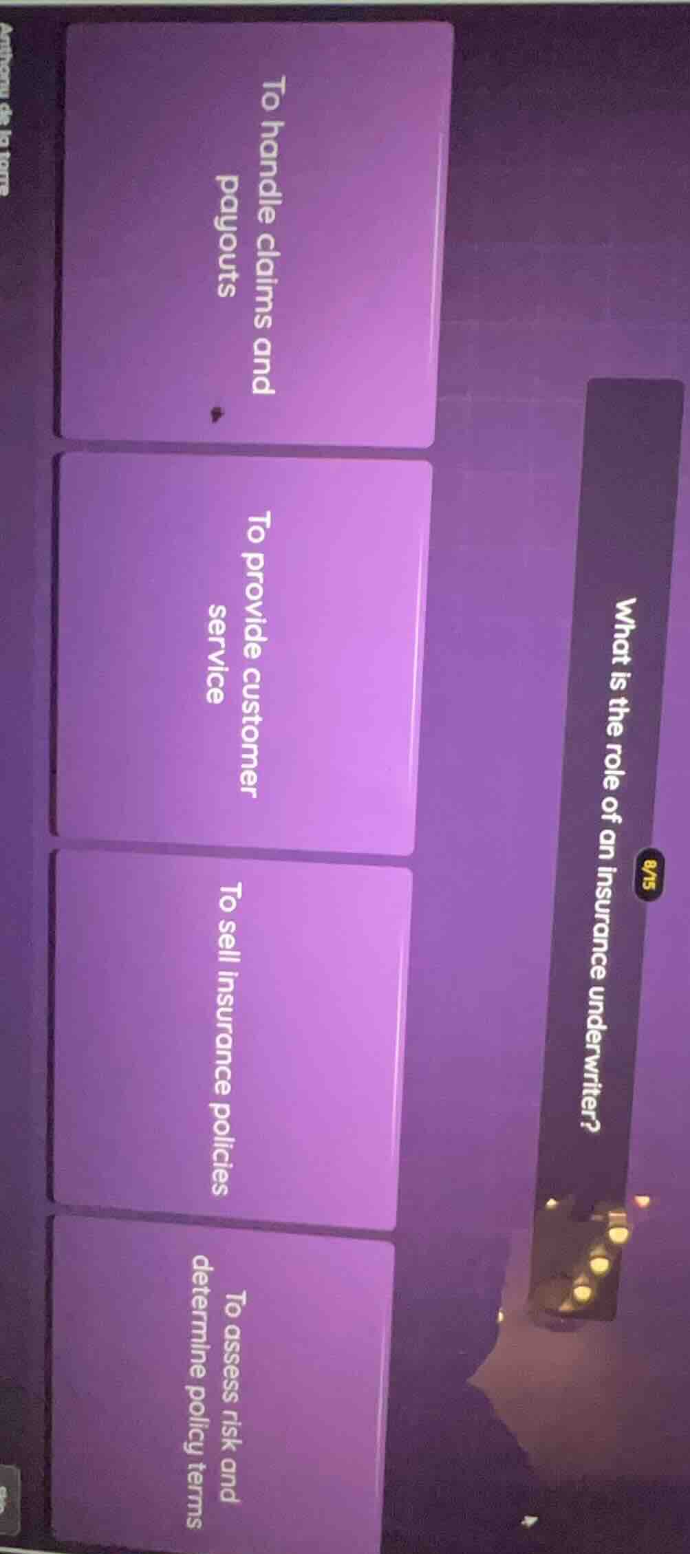 what is the role of an insurance underwriter? to handle claims and payo…