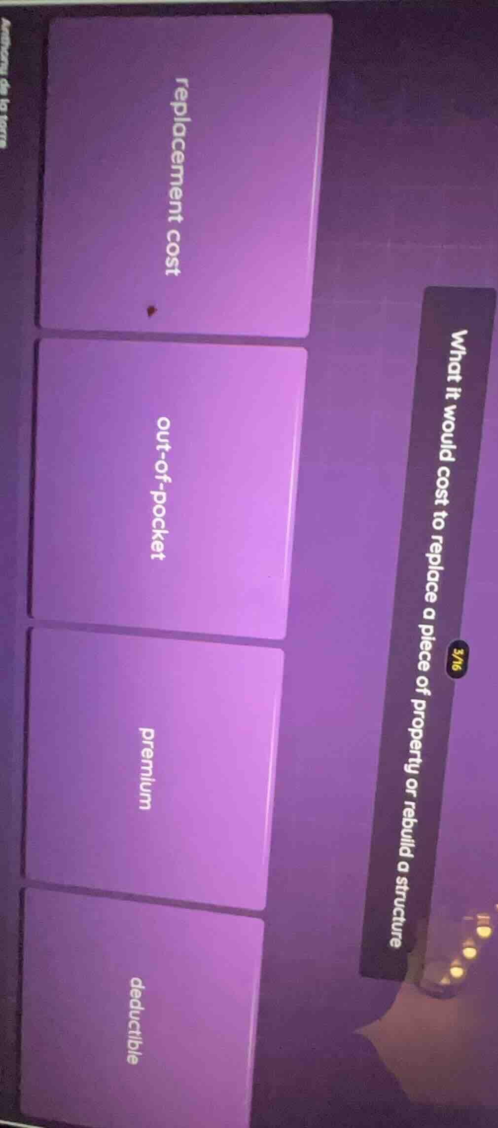 what it would cost to replace a piece of property or rebuild a structur…