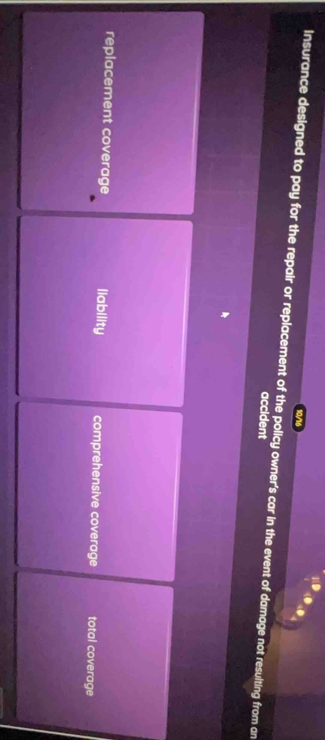 insurance designed to pay for the repair or replacement of the policy o…