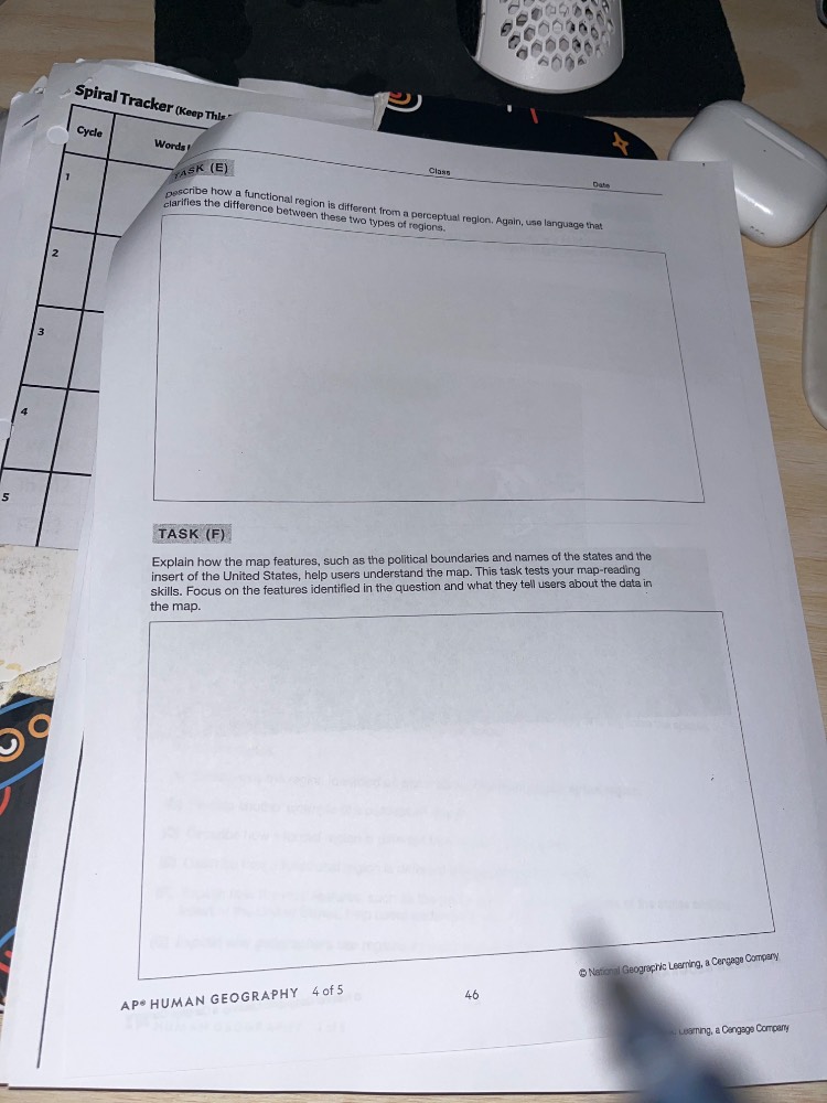 task (e) describe how a functional region is different from a conceptua…