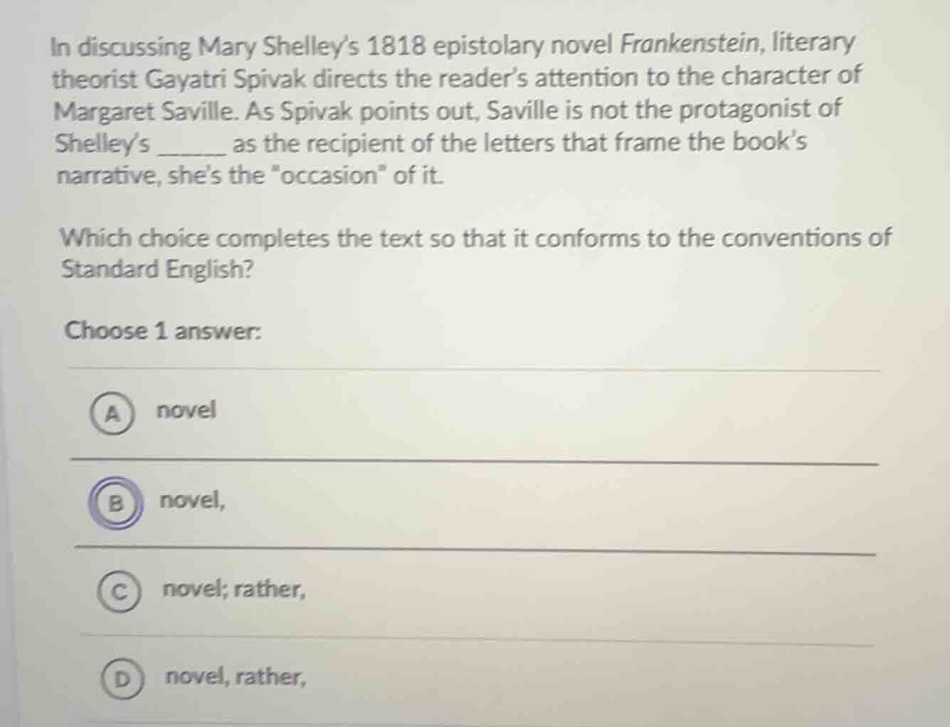 in discussing mary shelley’s 1818 epistolary novel frankenstein, litera…