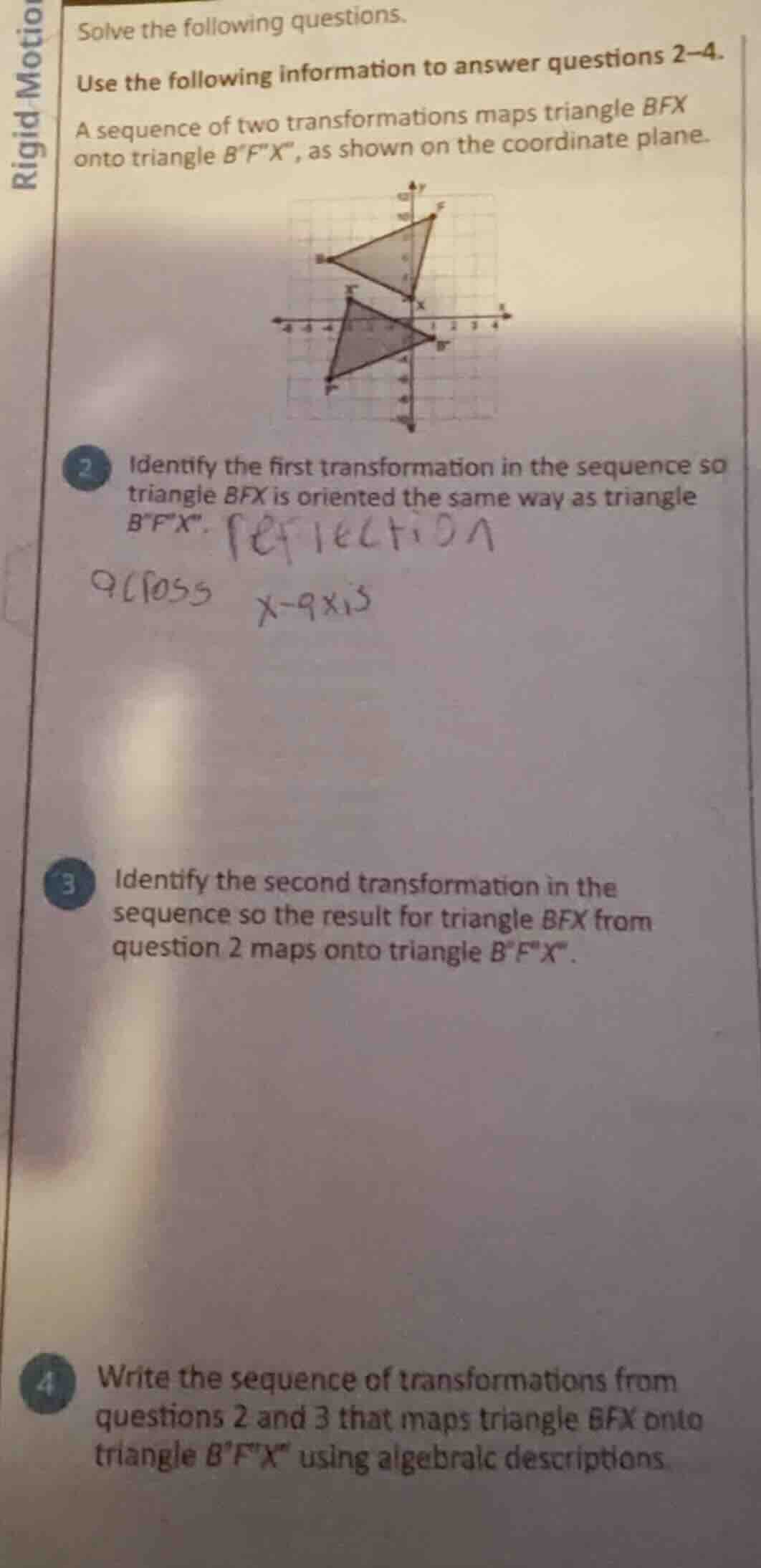 solve the following questions. use the following information to answer …