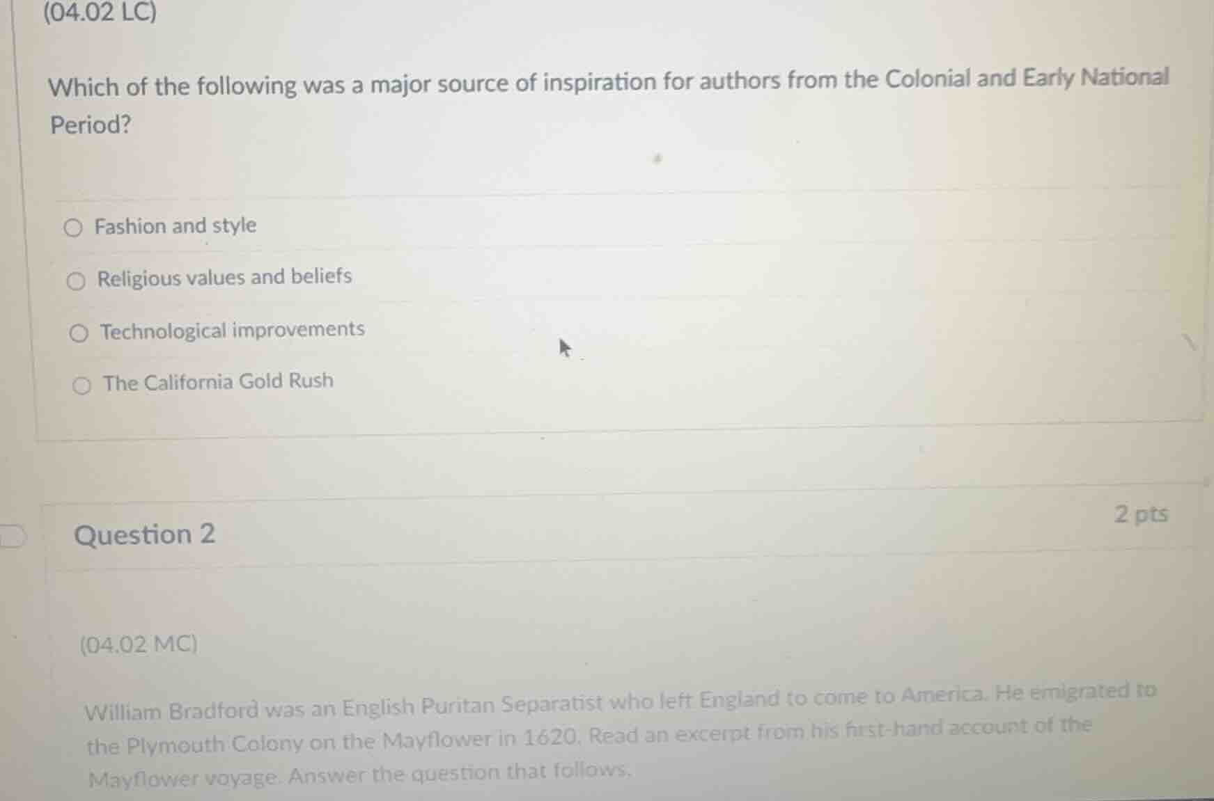 (04.02 lc) which of the following was a major source of inspiration for…