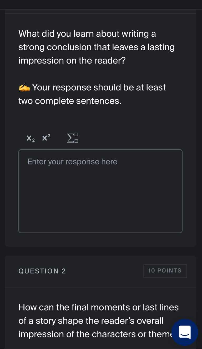 what did you learn about writing a strong conclusion that leaves a last…