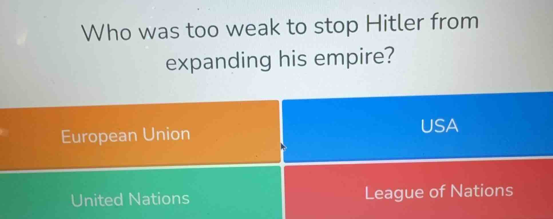 who was too weak to stop hitler from expanding his empire? european uni…