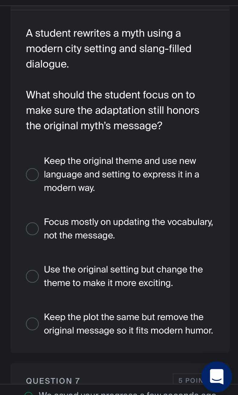 a student rewrites a myth using a modern city setting and slang - fille…