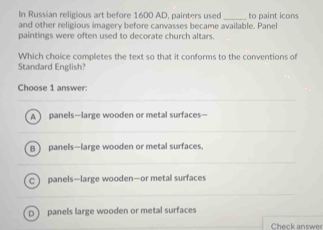 in russian religious art before 1600 ad, painters used ______ to paint …