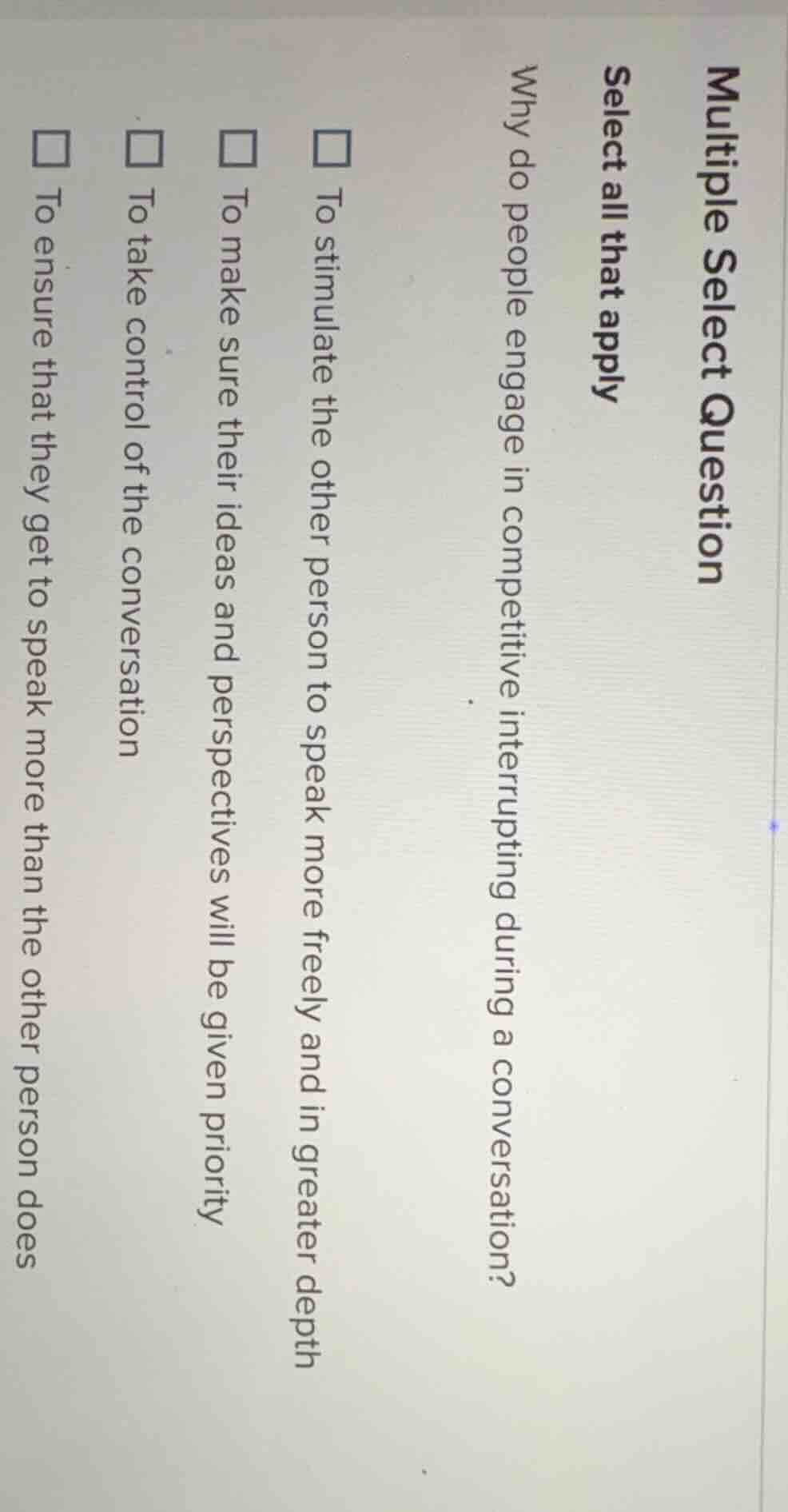 multiple select question select all that apply why do people engage in …