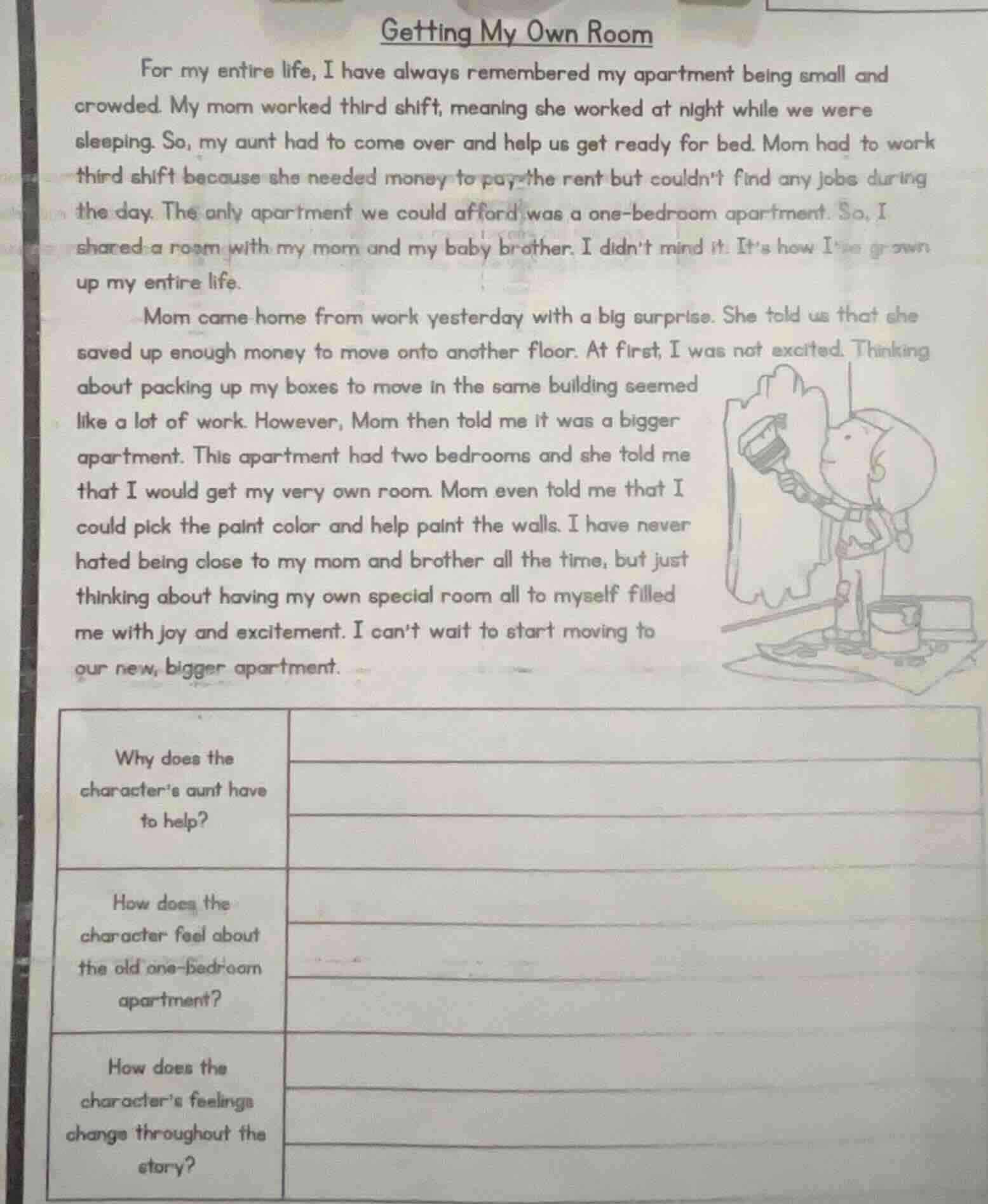 getting my own room for my entire life, i have always remembered my apa…