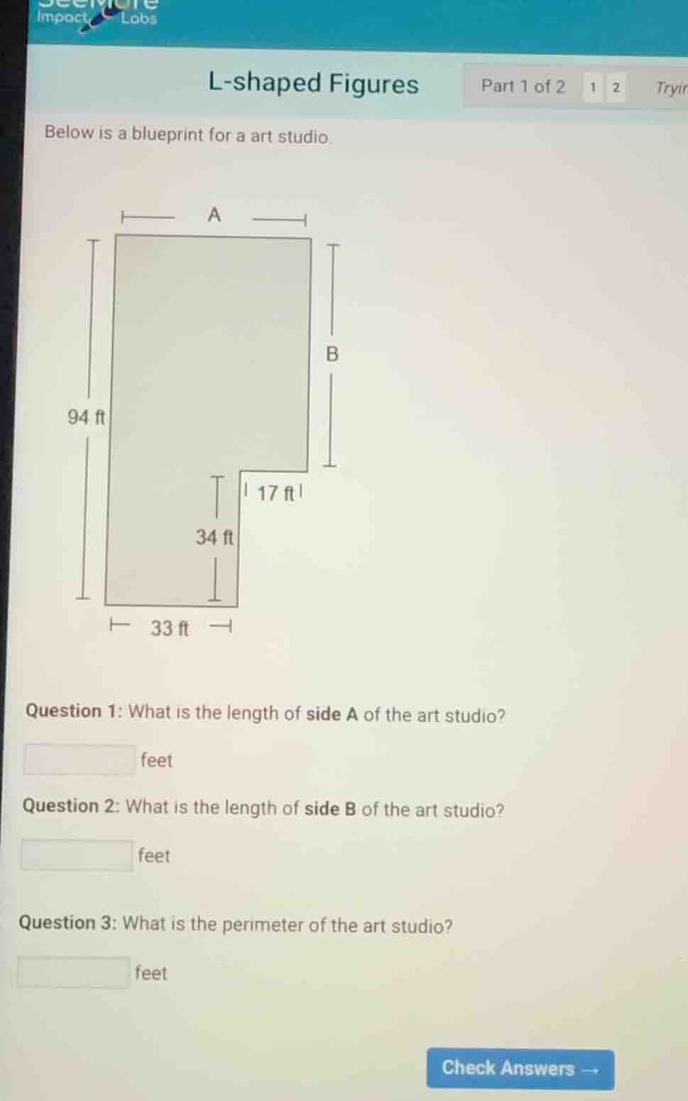 l - shaped figures part 1 of 2 1 2 tryin below is a blueprint for a art…