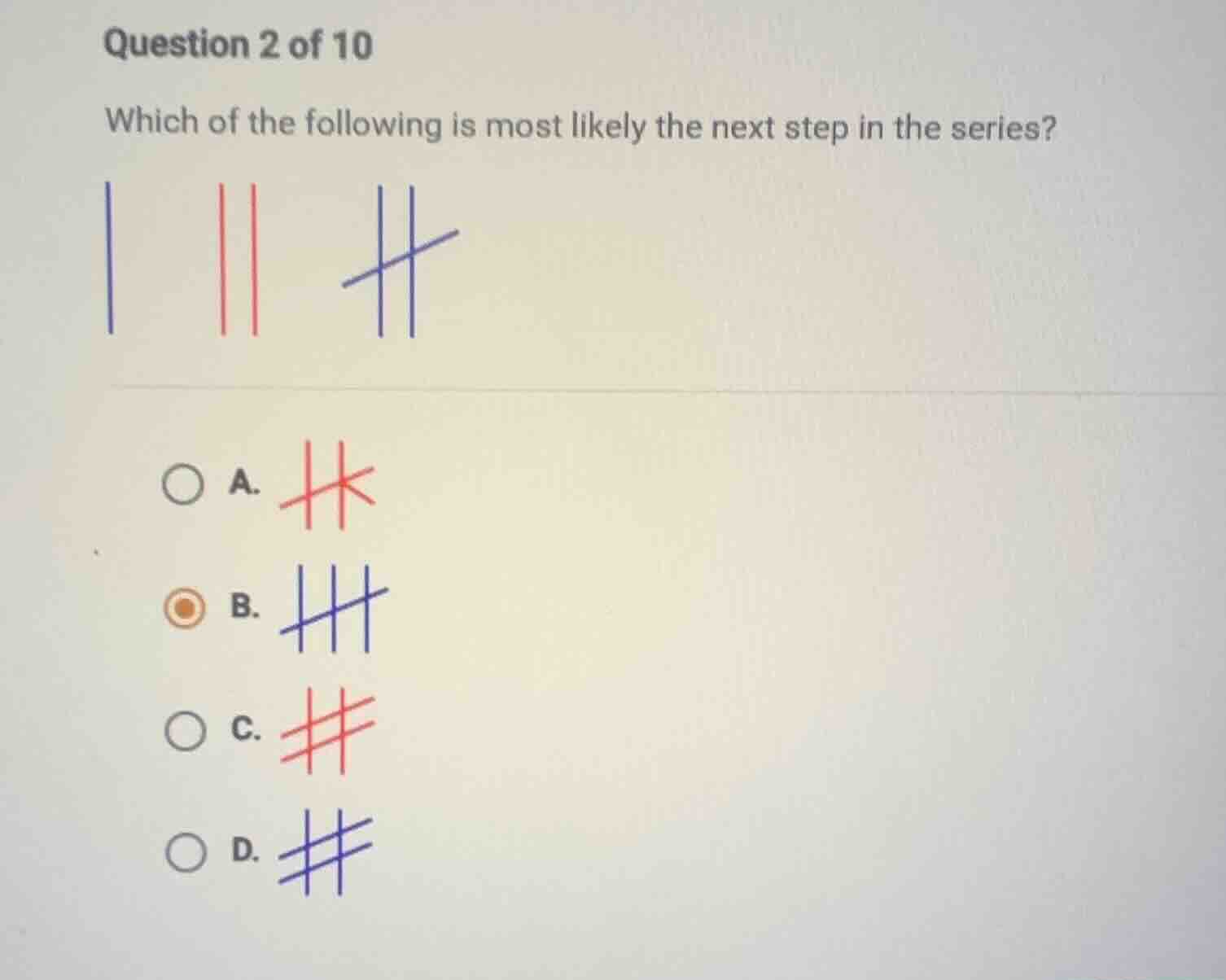 question 2 of 10 which of the following is most likely the next step in…