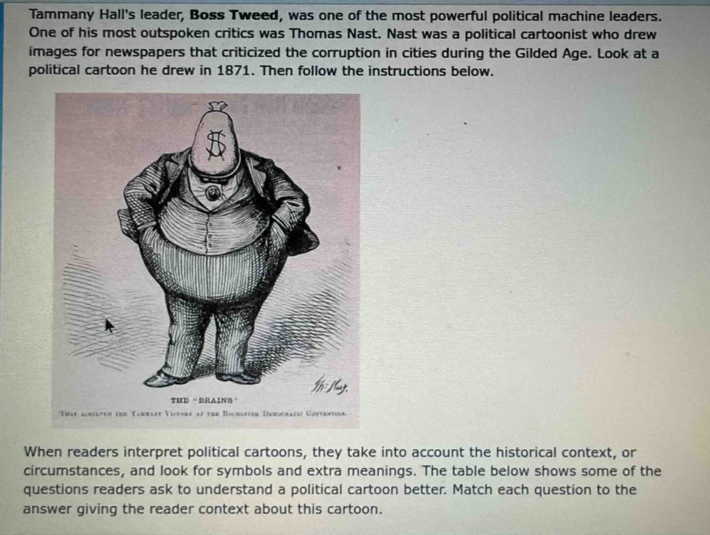 tammany halls leader, boss tweed, was one of the most powerful politica…