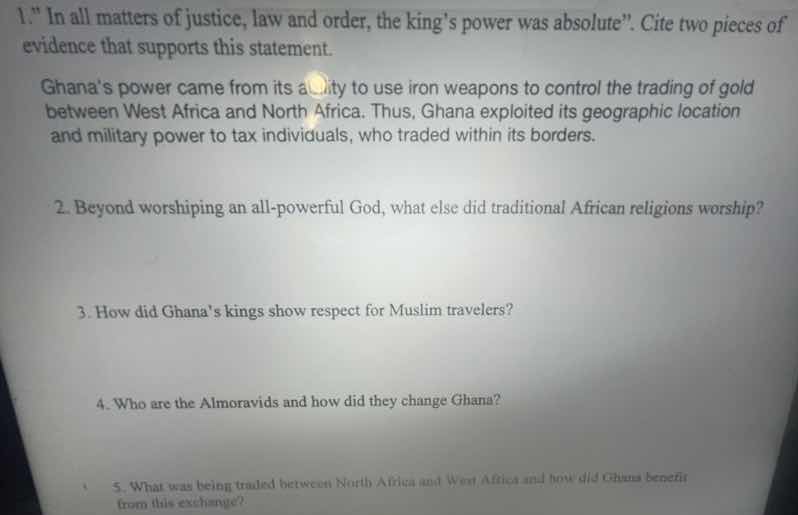 1. \in all matters of justice, law and order, the kings power was absol…