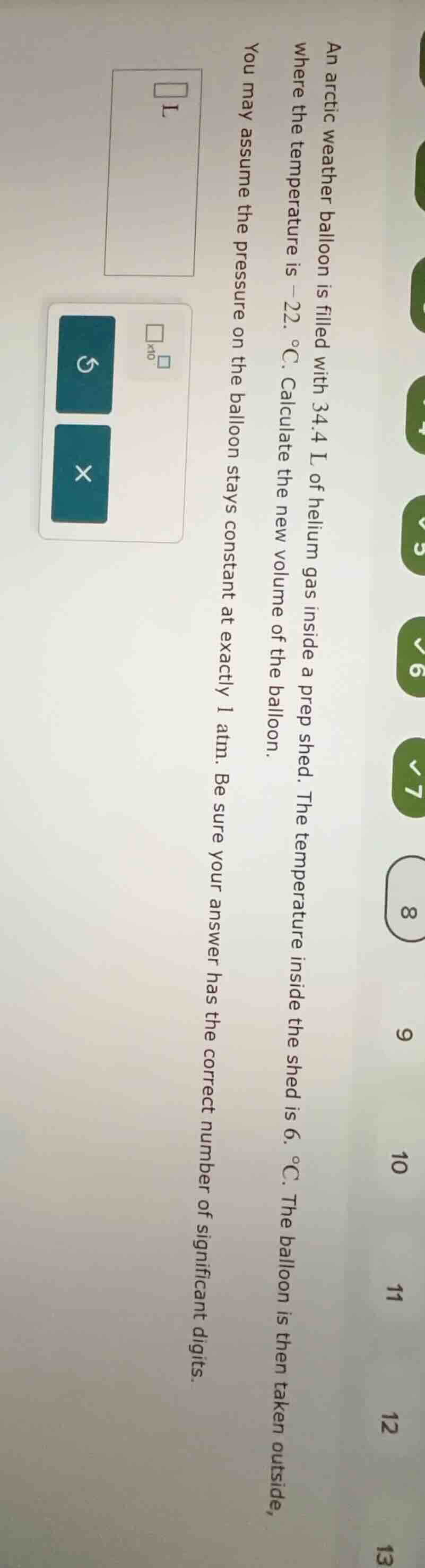 an arctic weather balloon is filled with 34.4 l of helium gas inside a …