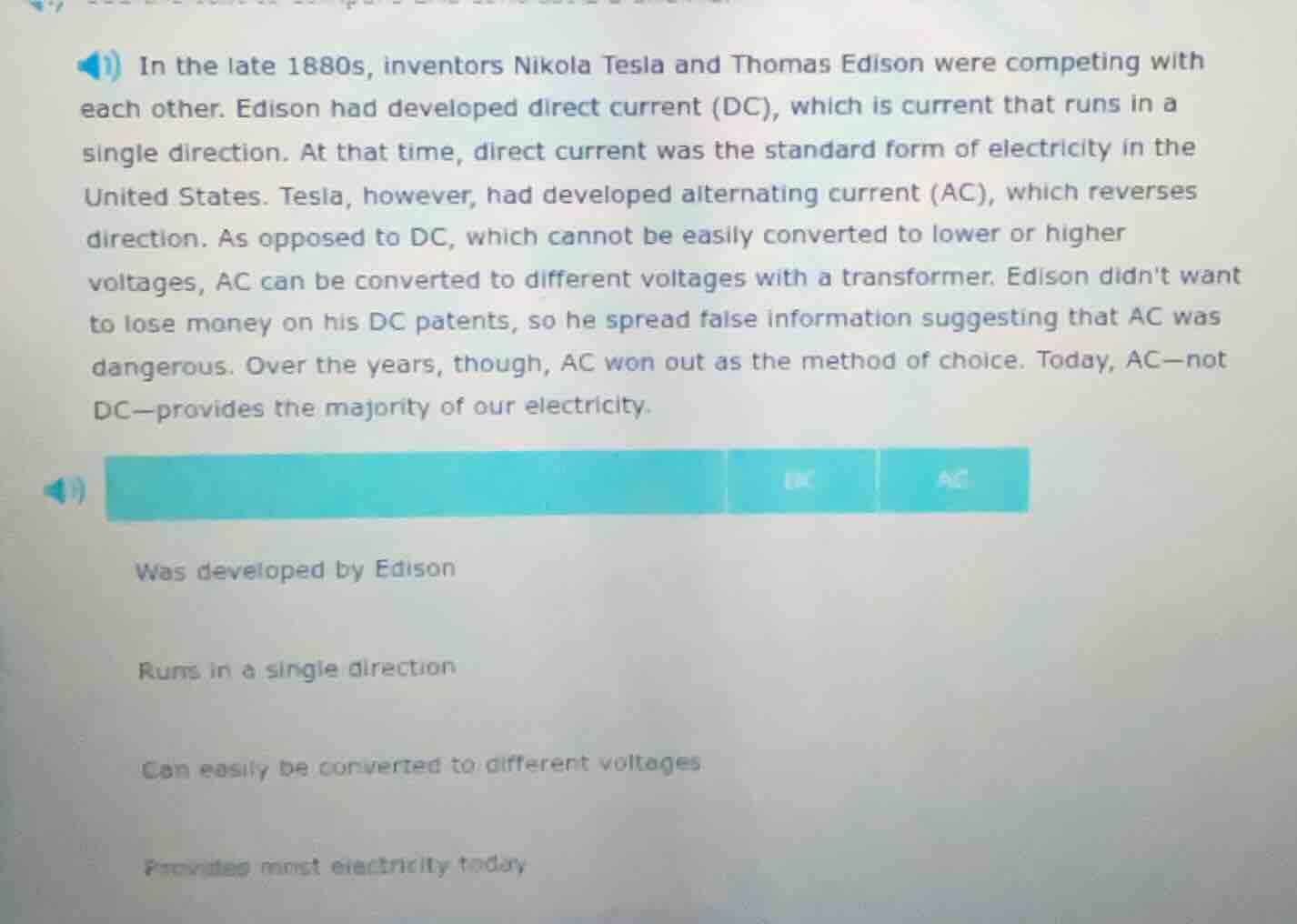 in the late 1880s, inventors nikola tesla and thomas edison were compet…