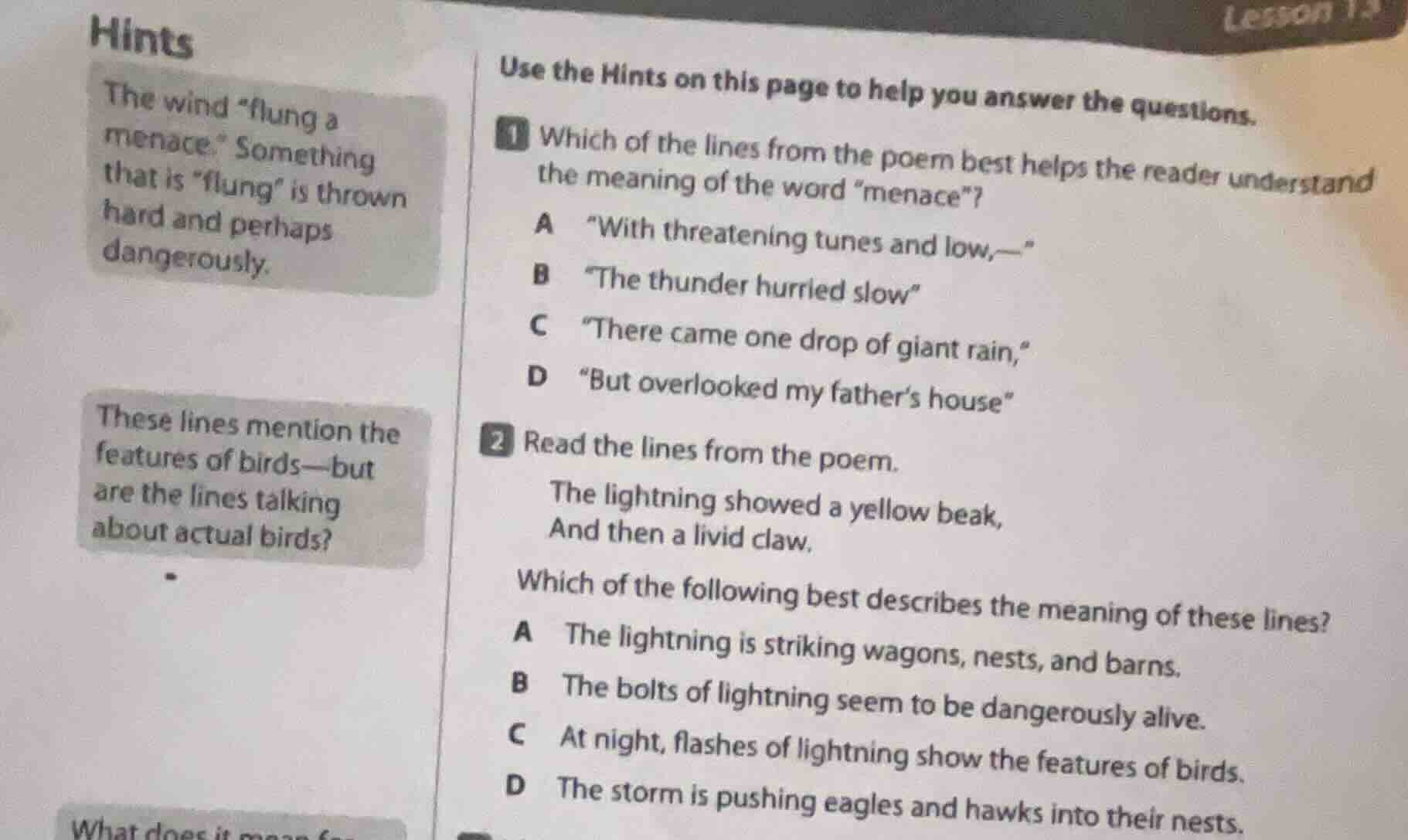 use the hints on this page to help you answer the questions. 1 which of…