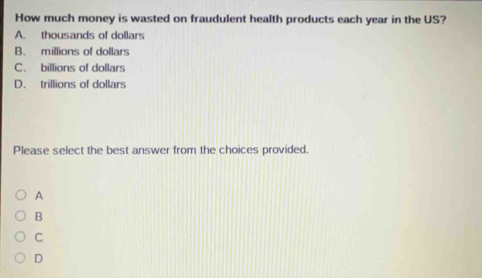 how much money is wasted on fraudulent health products each year in the…