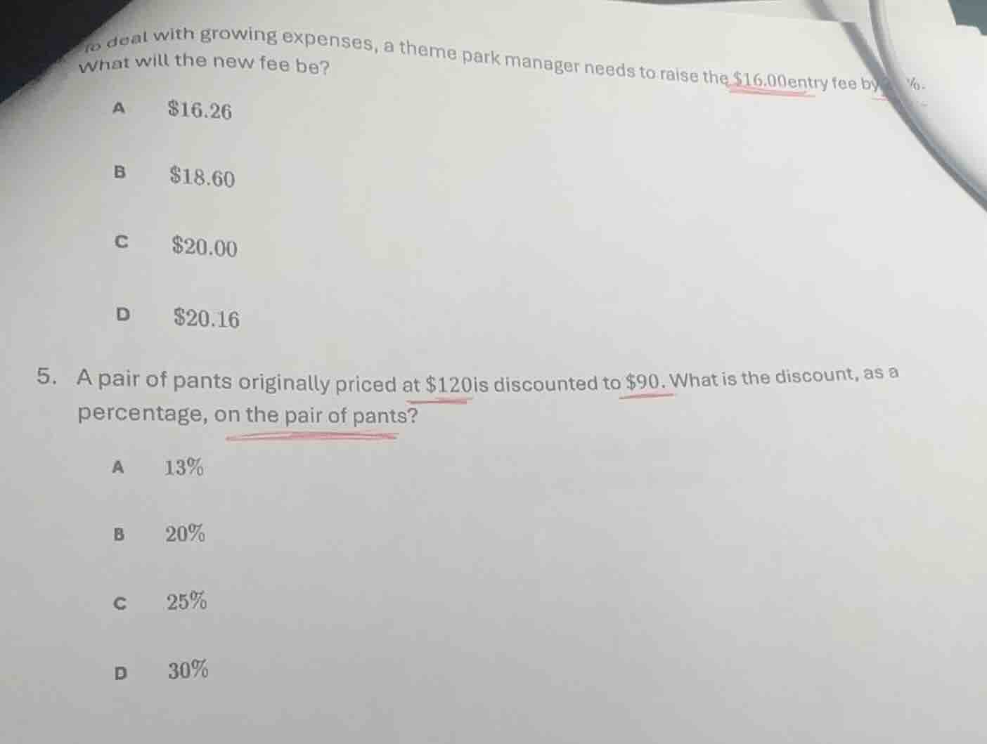 to deal with growing expenses, a theme park manager needs to raise the …