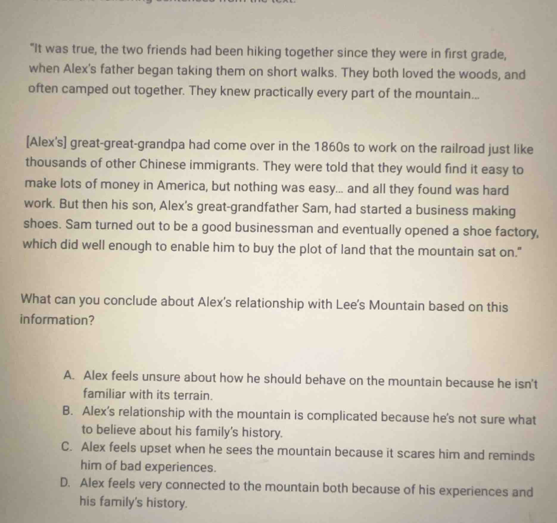 it was true, the two friends had been hiking together since they were i…