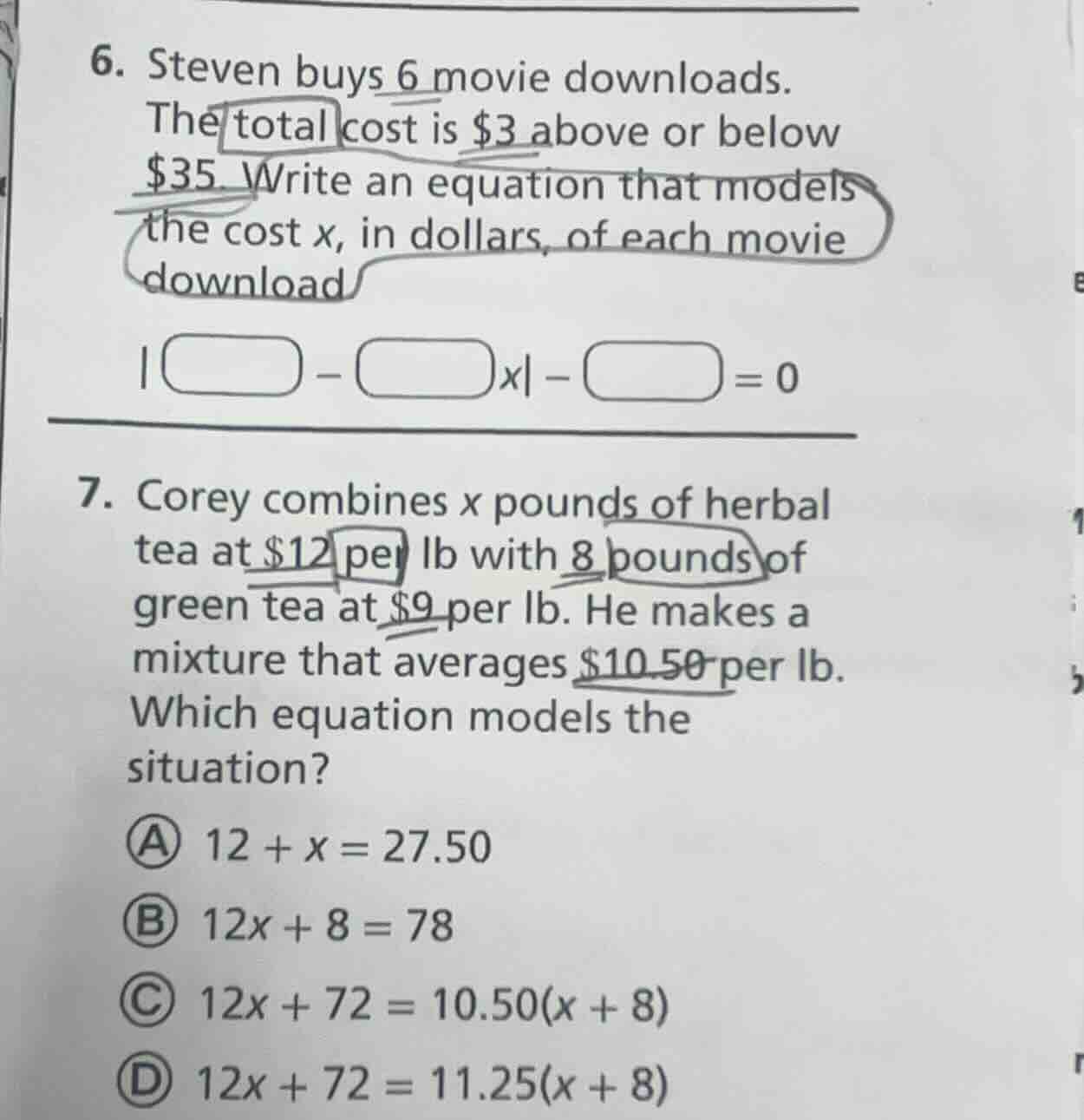 6. steven buys 6 movie downloads. the total cost is $3 above or below $…