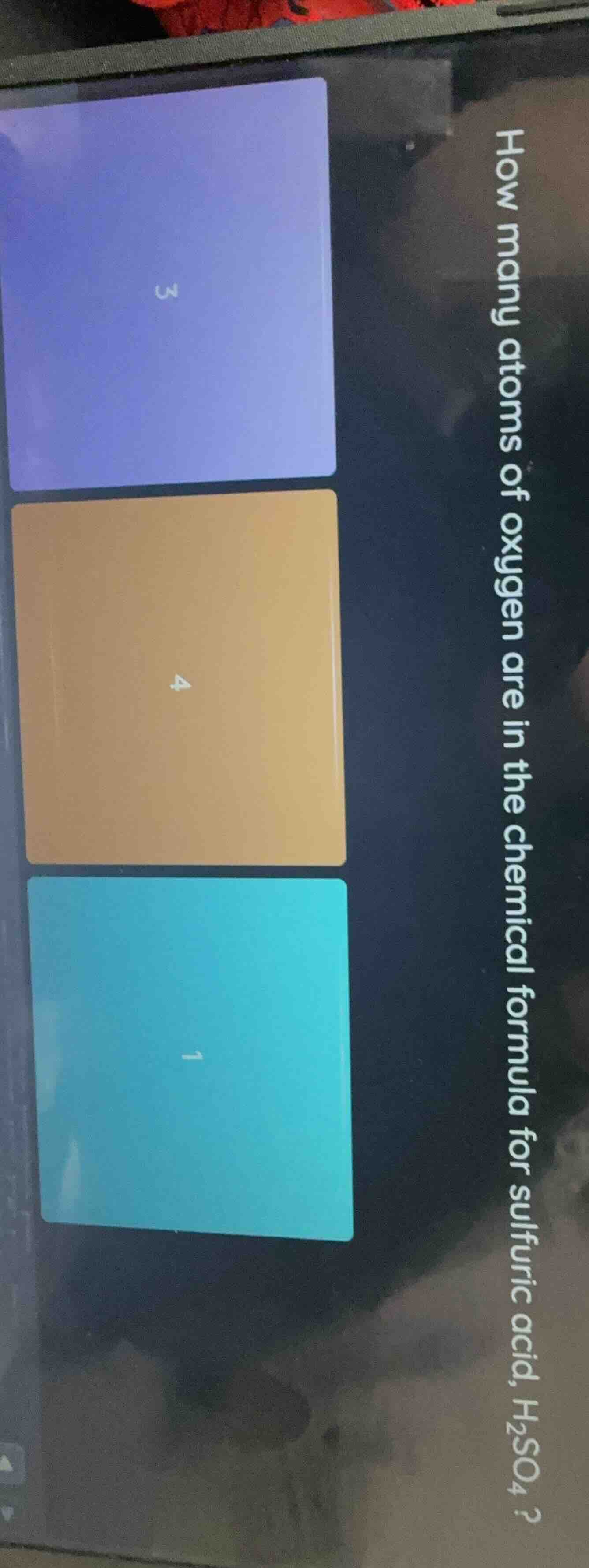 how many atoms of oxygen are in the chemical formula for sulfuric acid,…