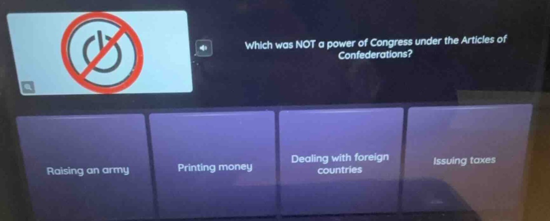 which was not a power of congress under the articles of confederations?…