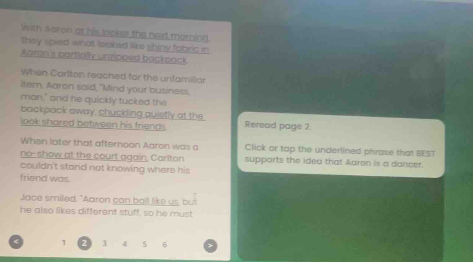 with aaron at his locker the next morning, they spied what looked like …