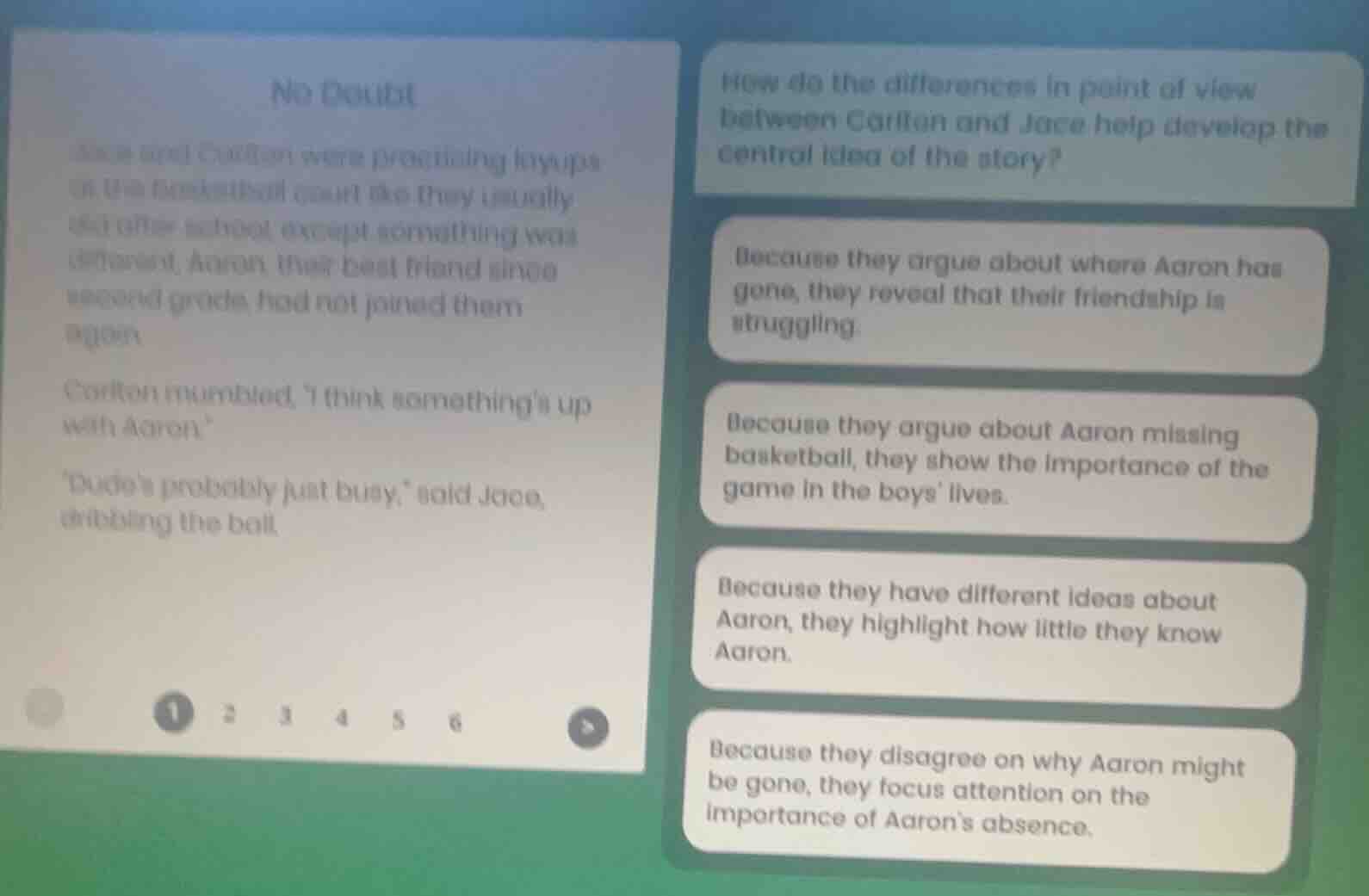 no doubt jake and carlton were practicing layups on the basketball cour…