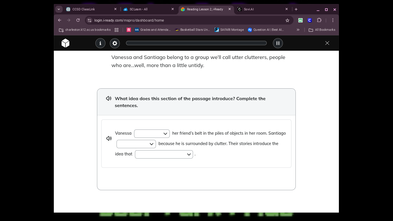 vanessa and santiago belong to a group well call utter clutterers, peop…