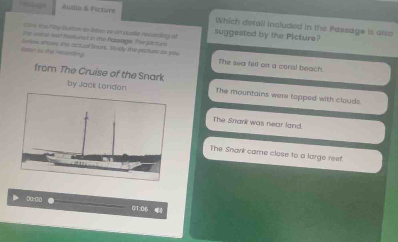 click the play button to listen to an audio recording of the same text …