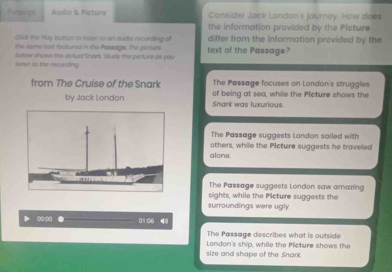 click the play button to listen to an audio recording of the same text …