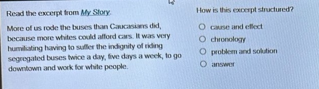 read the excerpt from my story. more of us rode the buses than caucasia…