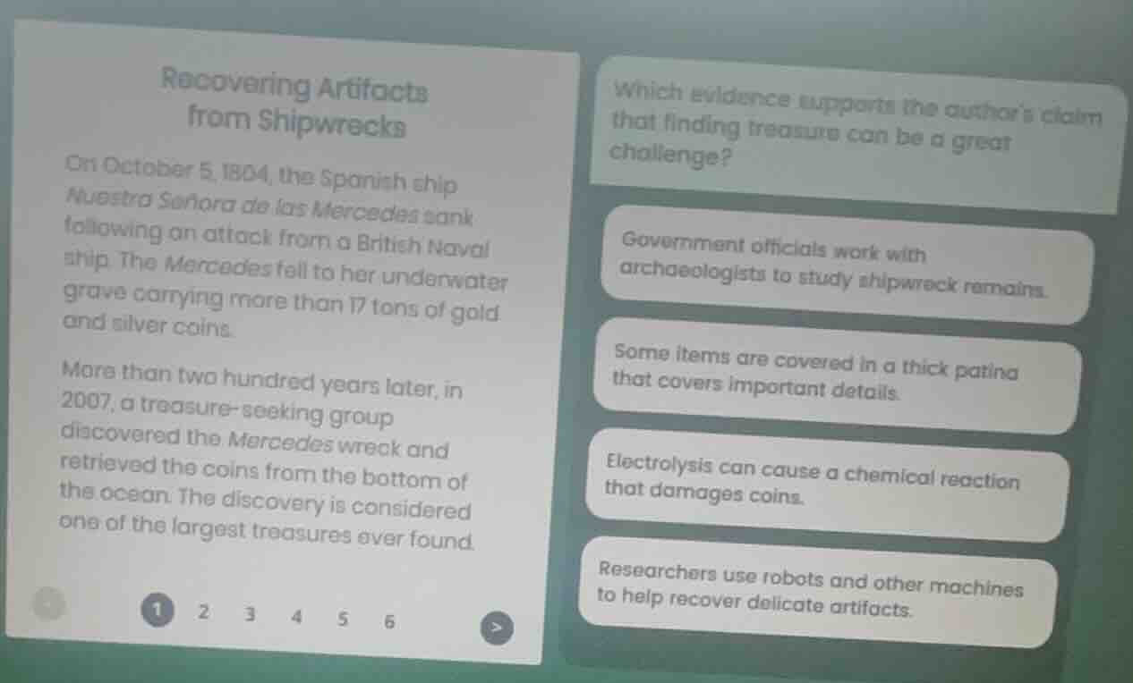 recovering artifacts from shipwrecks on october 5, 1804, the spanish sh…