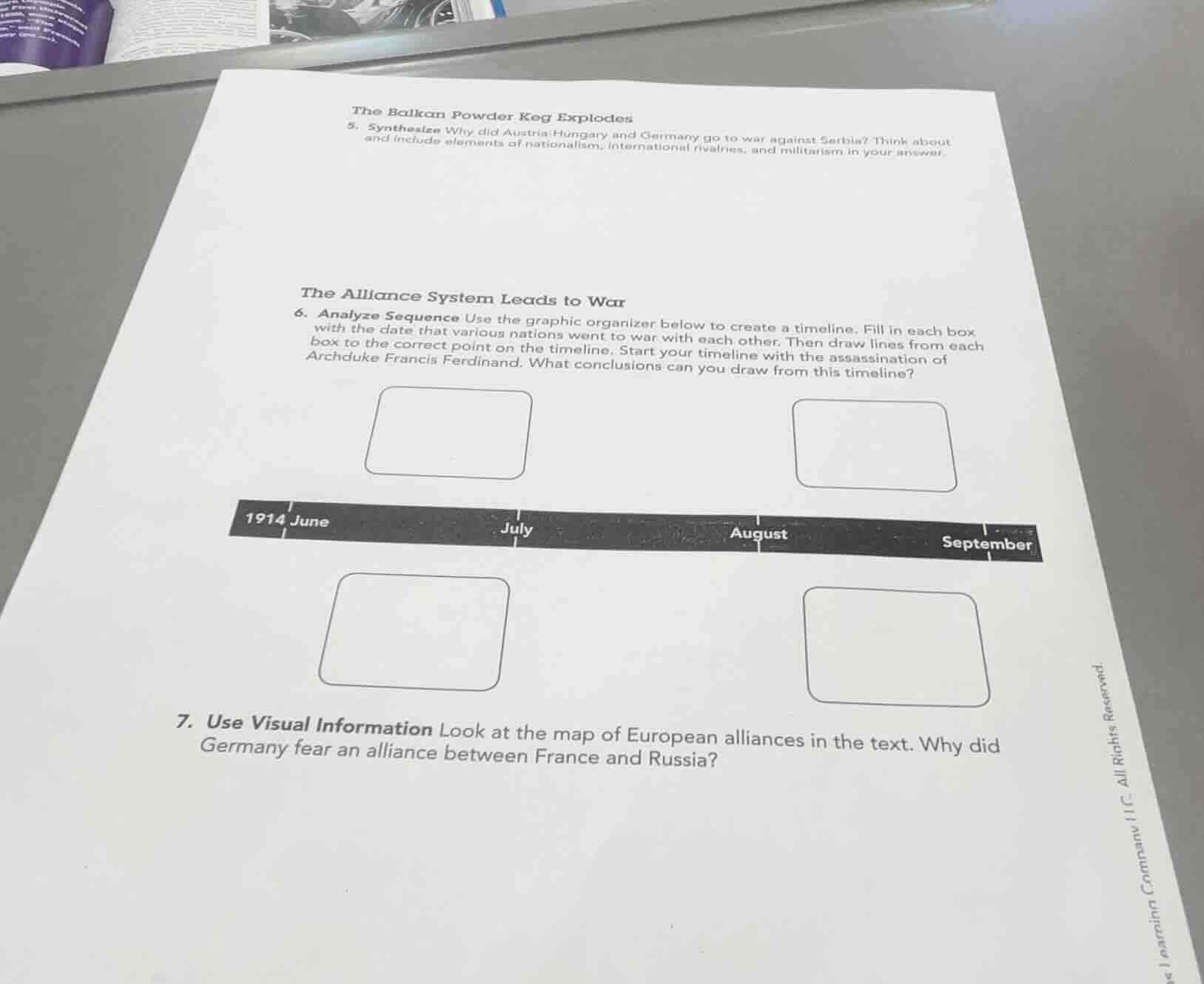 the balkan powder keg explodes 5. synthesize why did austria-hungary an…