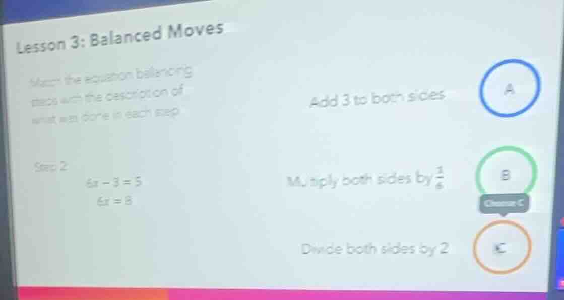 lesson 3: balanced moves match the equation balancing tipcs with the de…