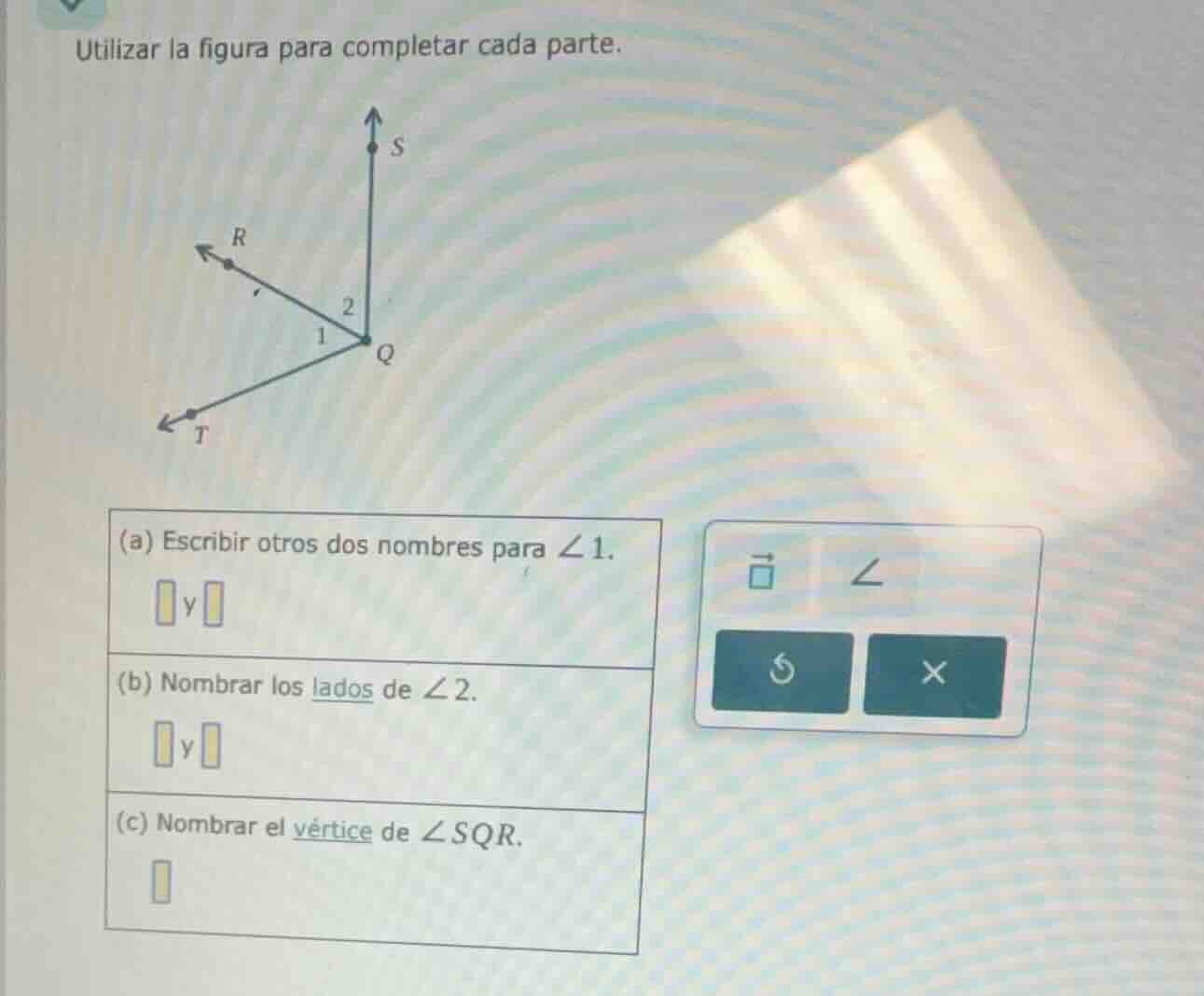 utilizar la figura para completar cada parte. (a) escribir otros dos no…