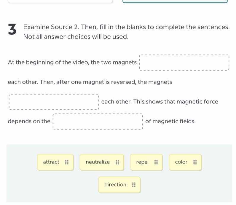 3 examine source 2. then, fill in the blanks to complete the sentences.…