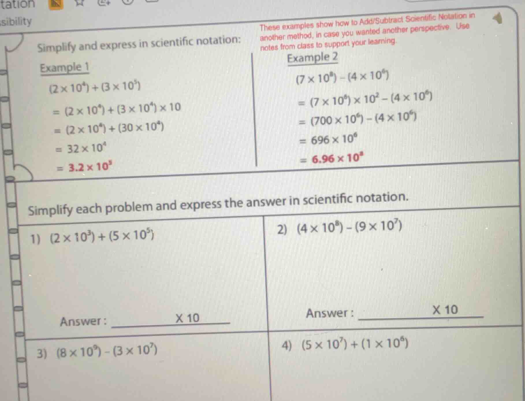 simplify and express in scientific notation: example 1 $(2 \\times 10^4…