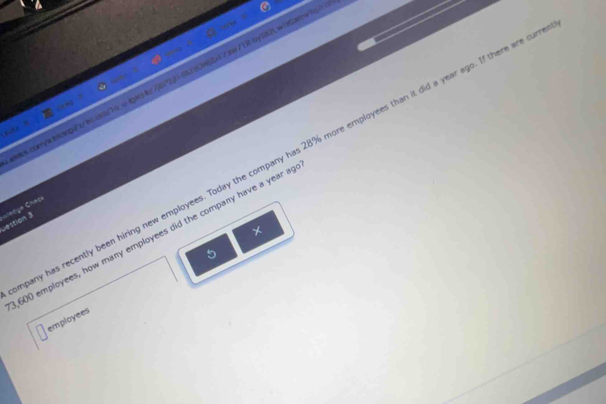 a company has recently been hiring new employees. today the company has…