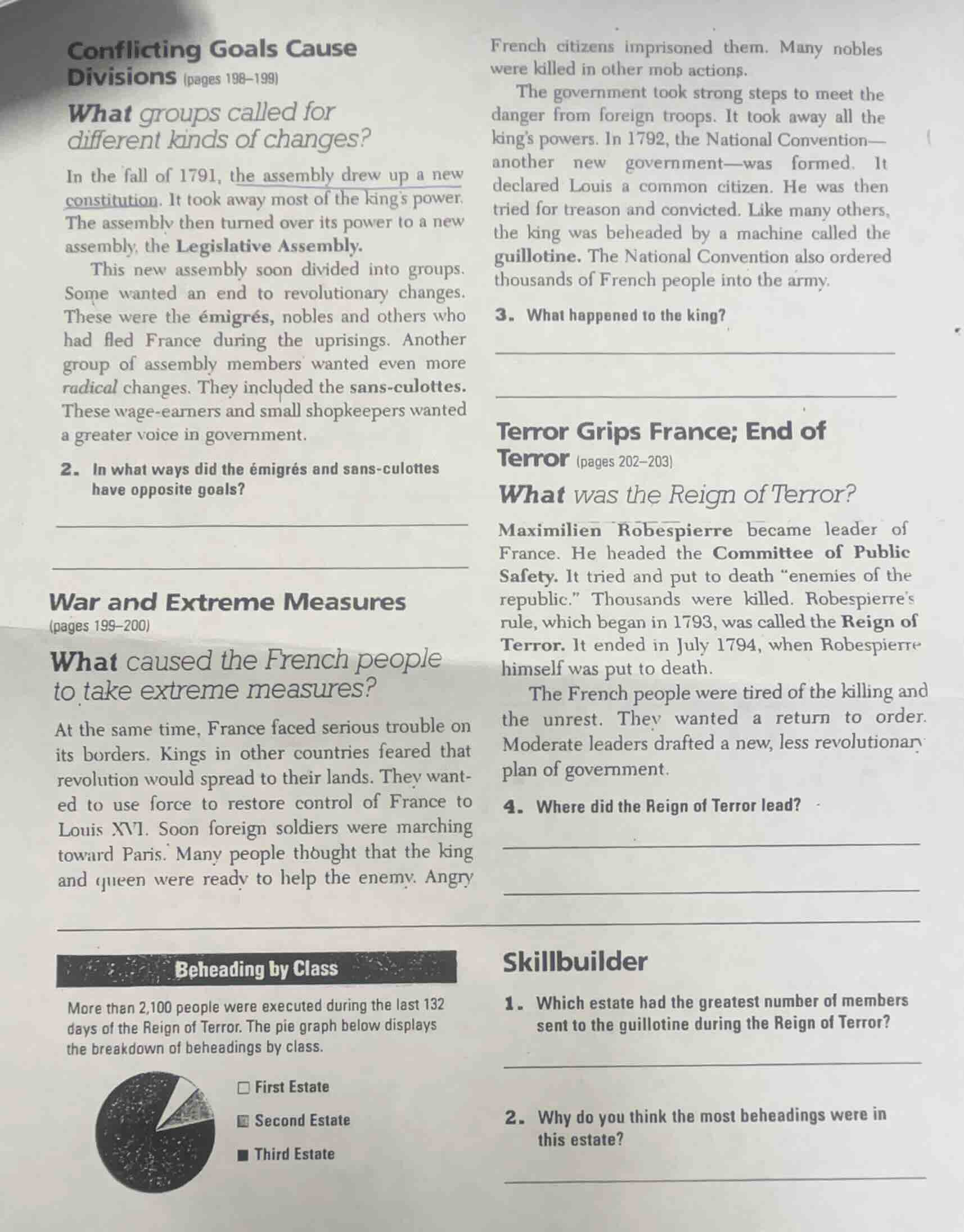 conflicting goals cause divisions (pages 198–199) what groups called fo…