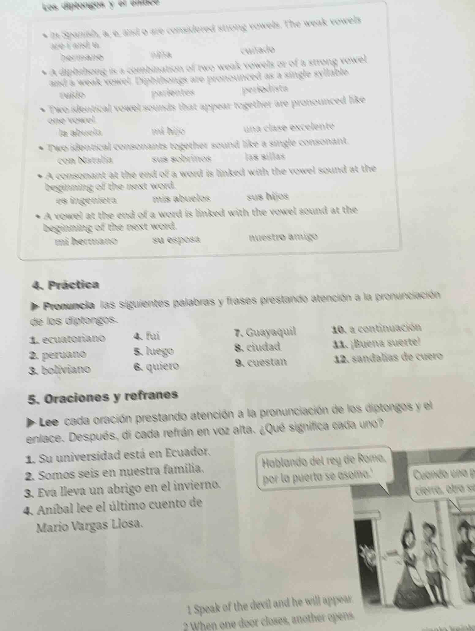 • in spanish, a, e, and o are considered strong vowels. the weak vowels…